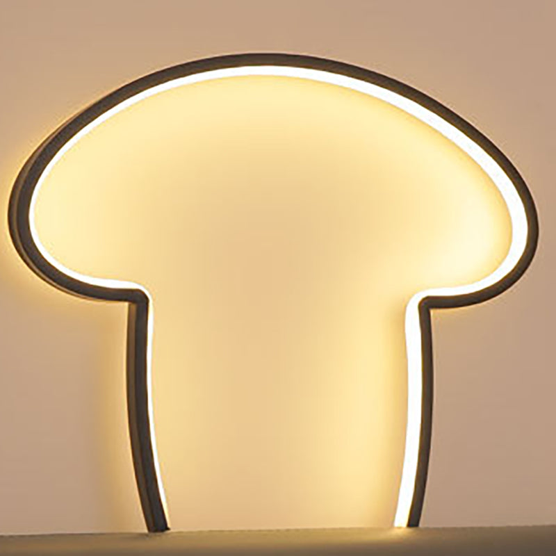 Contemporary Creative Line Mushroom Aluminium Silicone USB LED Table Lamp for Bedroom