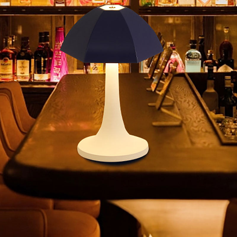 Contemporary Creative Iron Mushroom PE LED USB Table Lamp