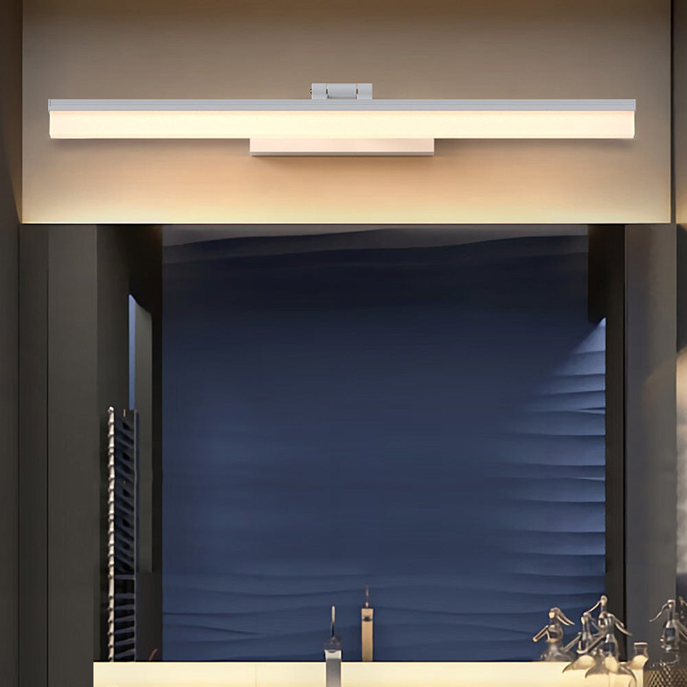 Contemporary Black Simple LED Mirror Bathroom Wall Lighting