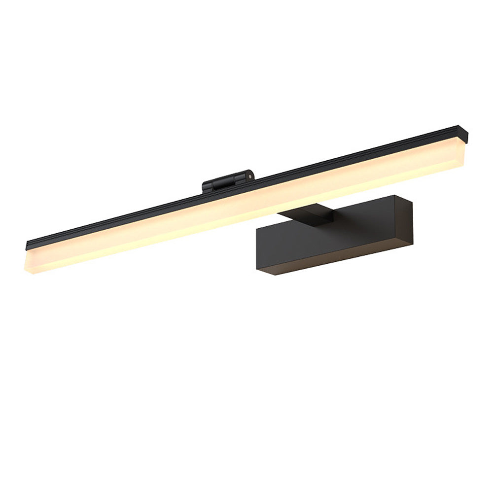 Contemporary Black Simple LED Mirror Bathroom Wall Lighting