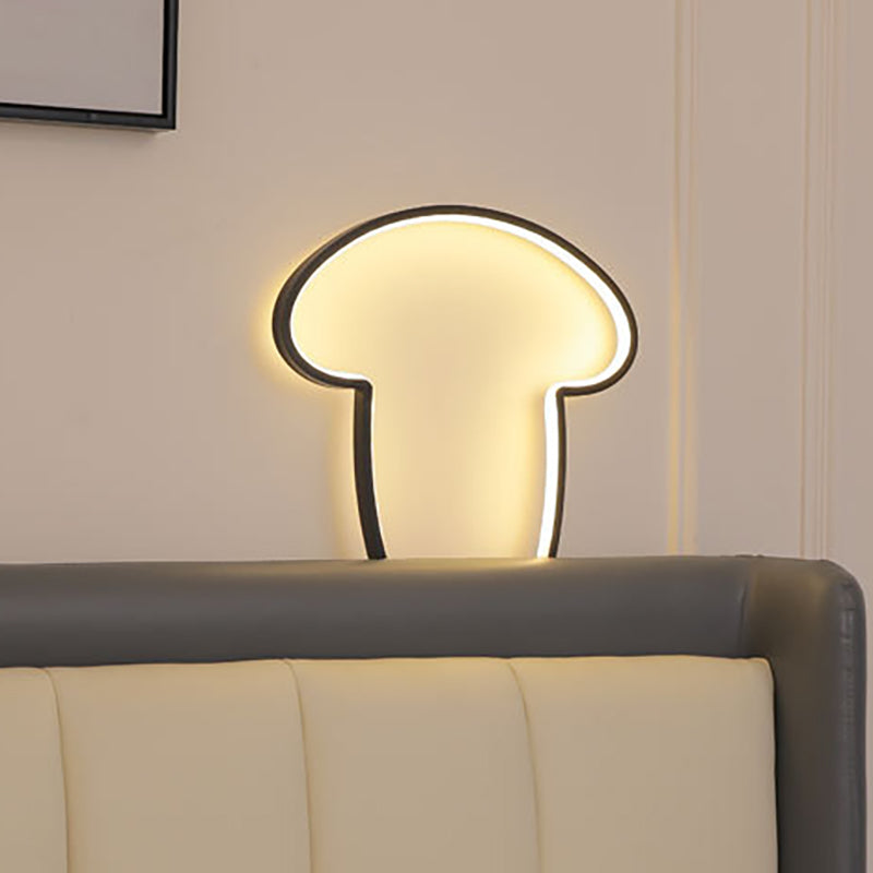 Contemporary Creative Line Mushroom Aluminium Silicone USB LED Table Lamp for Bedroom