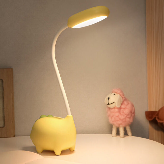 Cartoon Dinosaur LED Desk Lamp Rechargeable Night Light