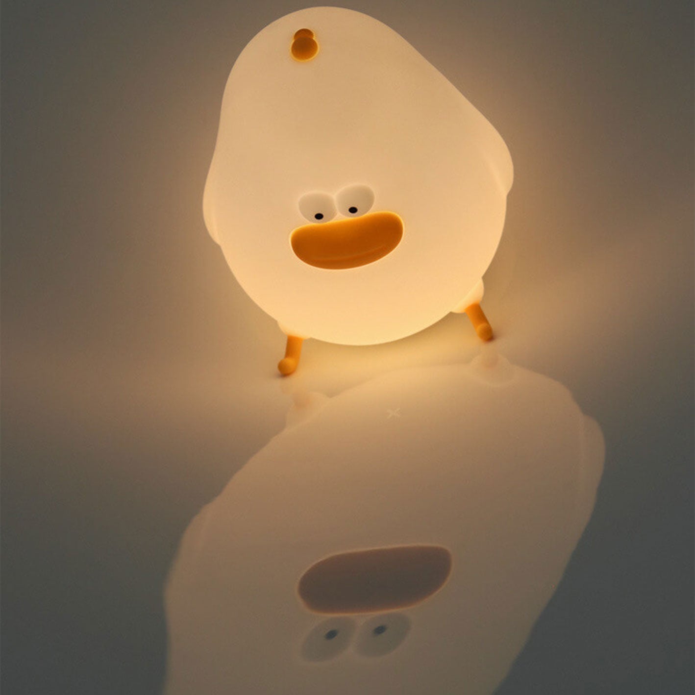 Cartoon LED Silicone Chick Night Light USB Table Lamp