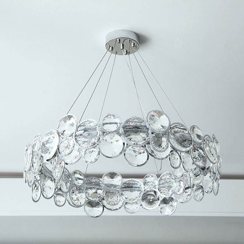 Unique Design Crystal Chrome Chandelier - Pendant Light