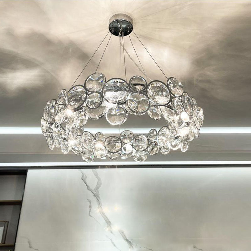 Unique Design Crystal Chrome Chandelier - Pendant Light