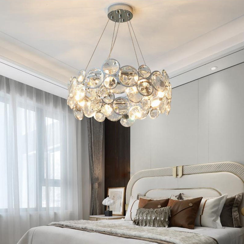 Unique Design Crystal Chrome Chandelier - Pendant Light