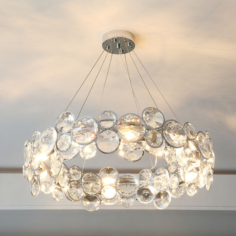 Unique Design Crystal Chrome Chandelier - Pendant Light