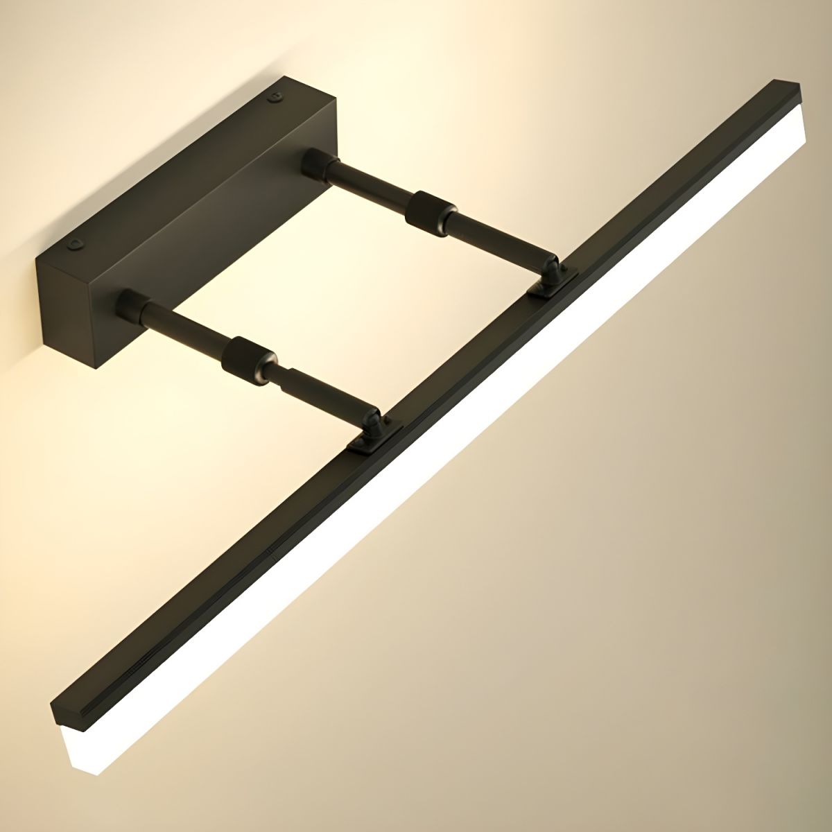 Black Modern Metal LED Wall Light For Bathroom