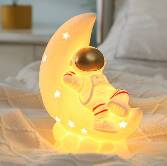 Contemporary Creative Luna Moon Astronaut Rabbit LED Table Lamp