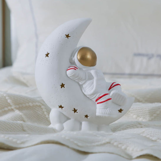 Contemporary Creative Luna Moon Astronaut Rabbit LED Table Lamp