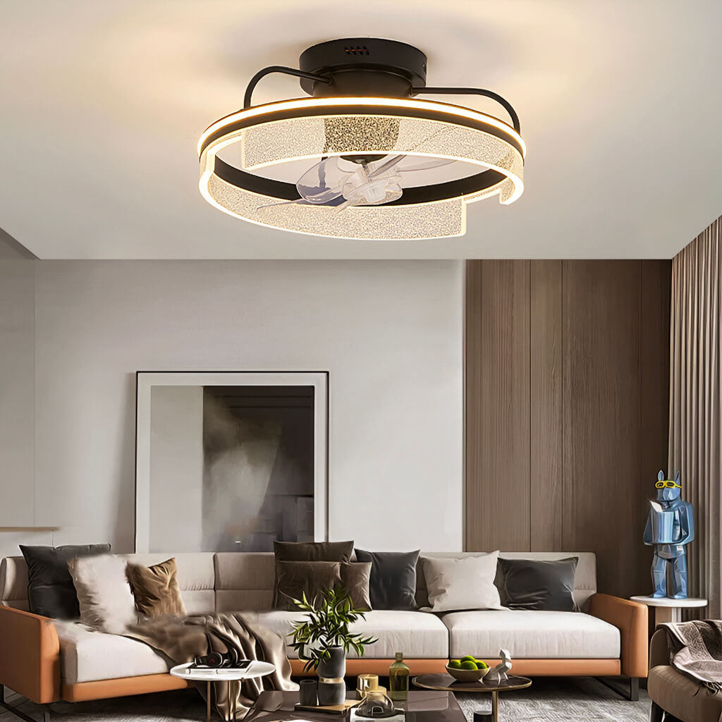 360° LED Ceiling Fan with Lights and Remote Control