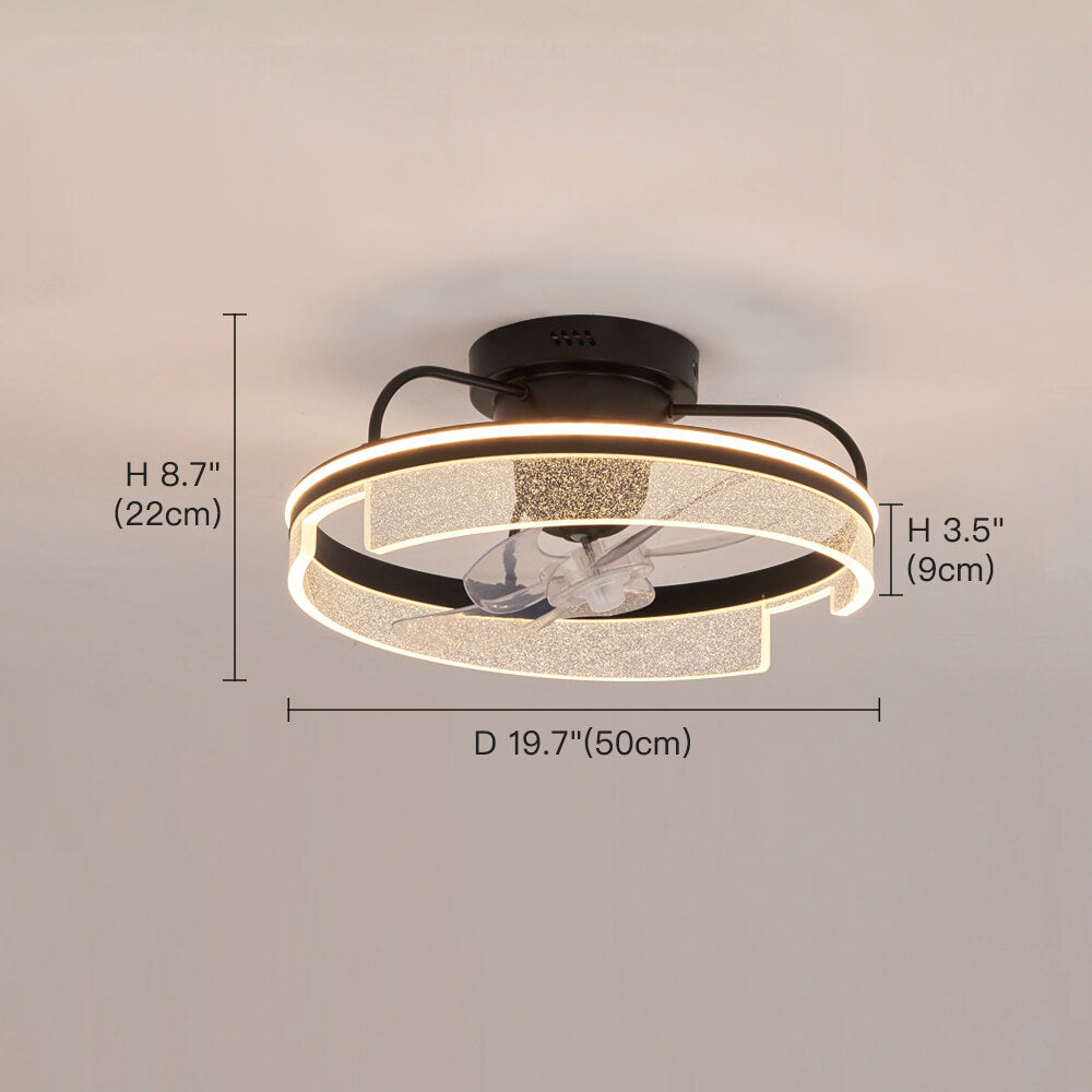 360° LED Ceiling Fan with Lights and Remote Control