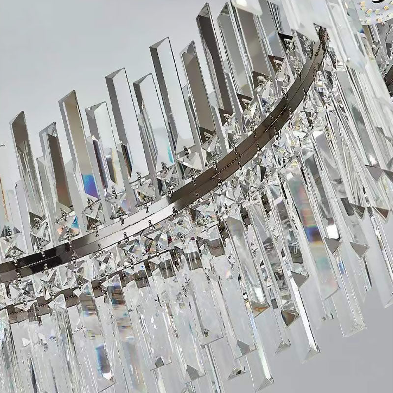 Modern Irregular Crystal Flush Mount Ceiling Light