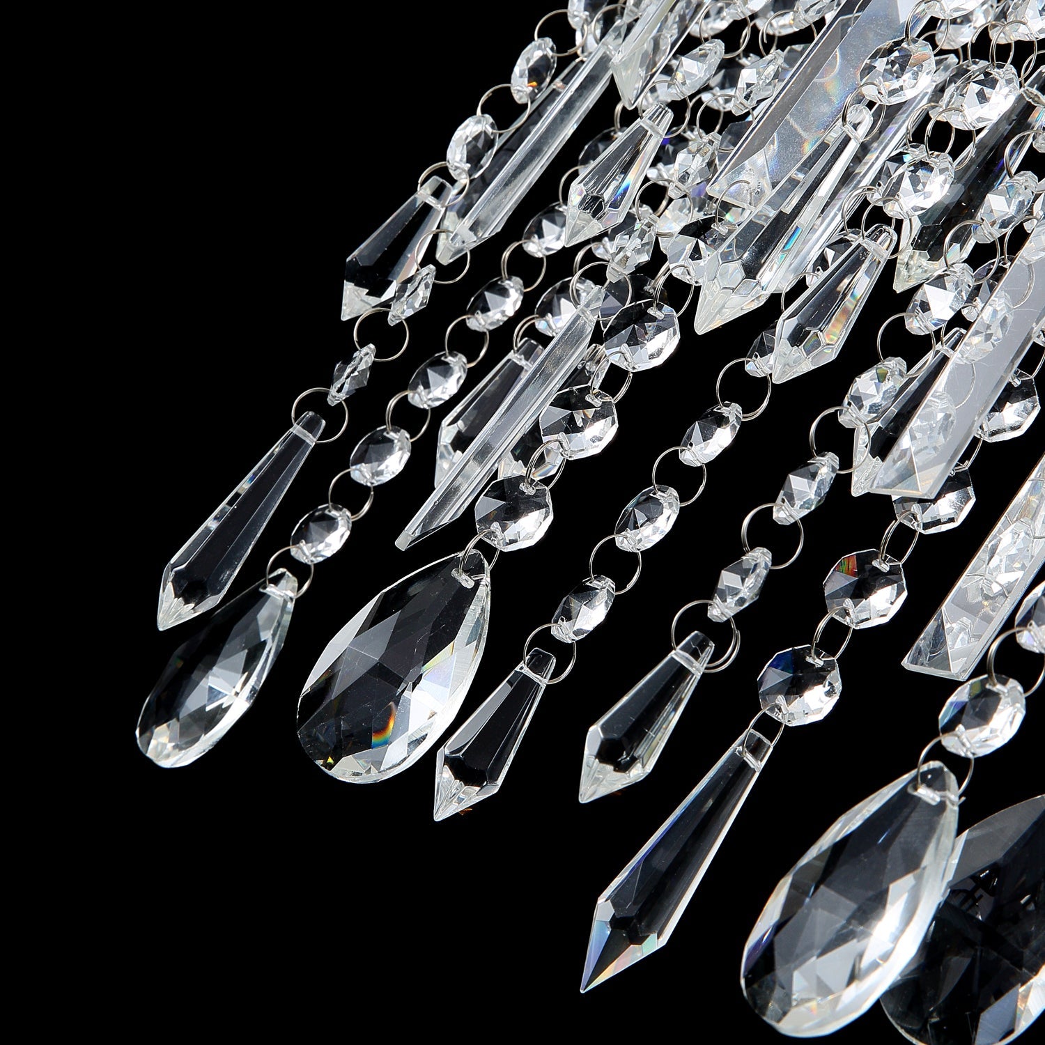 Tassels Linear Crystal Chandeliers Lights