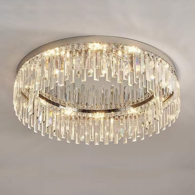 Modern Irregular Crystal Flush Mount Ceiling Light