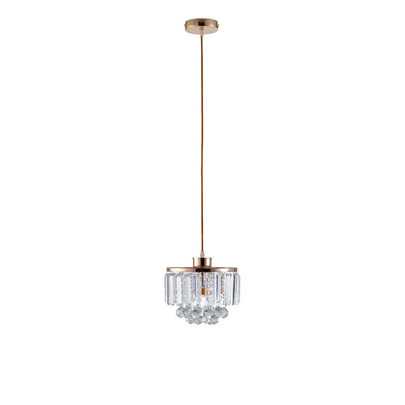 Clear Crystal  Linear Pendant Light