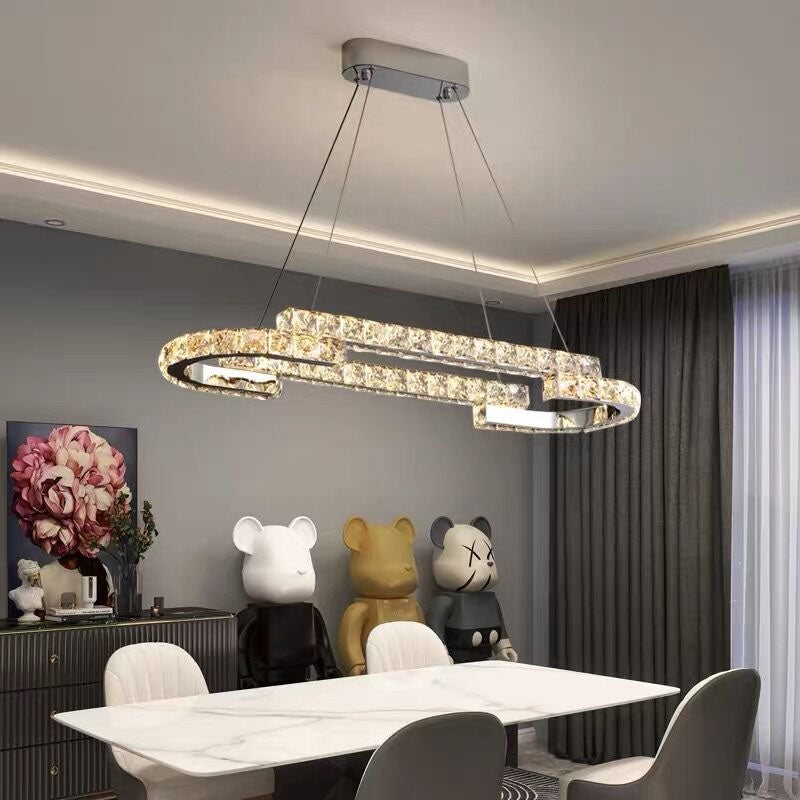 One Ring Oval  LED Chandelier