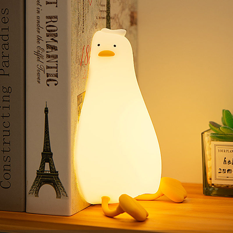 Contemporary Creative Duck Silicone LED Table Lamp for Living Room