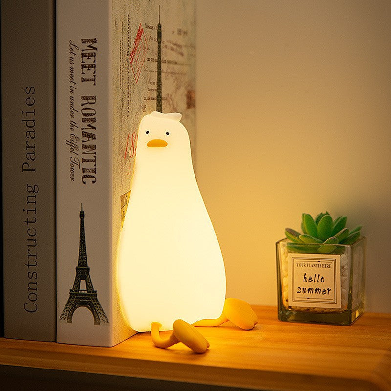 Contemporary Creative Duck Silicone LED Table Lamp for Living Room