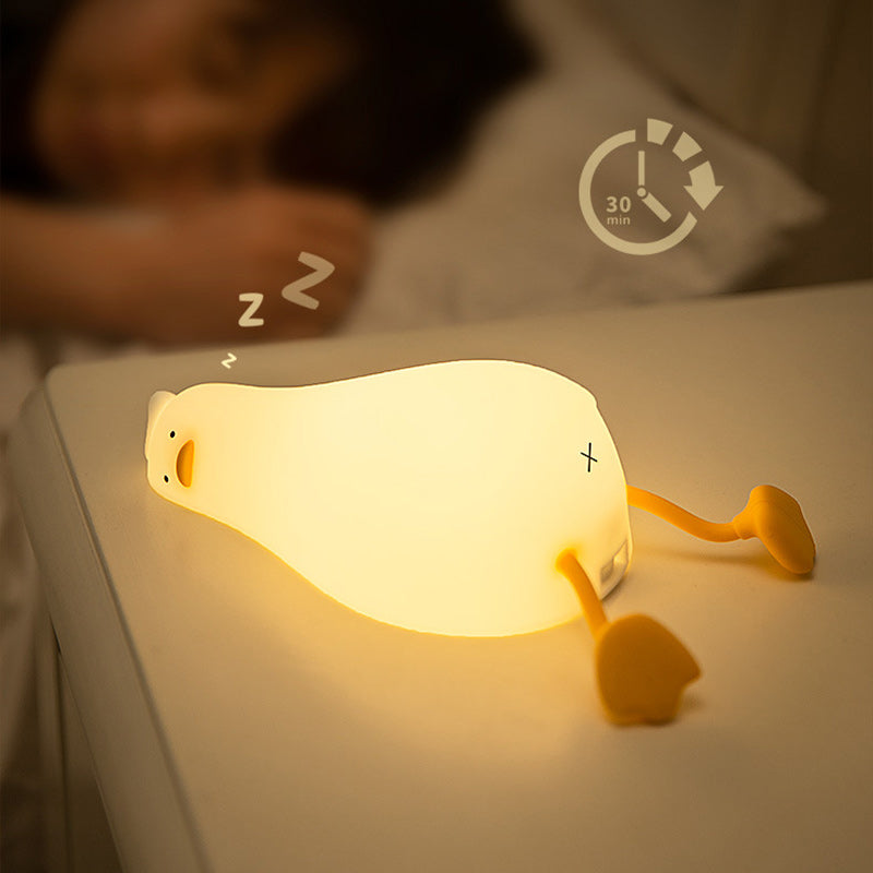 Contemporary Creative Duck Silicone LED Table Lamp for Living Room