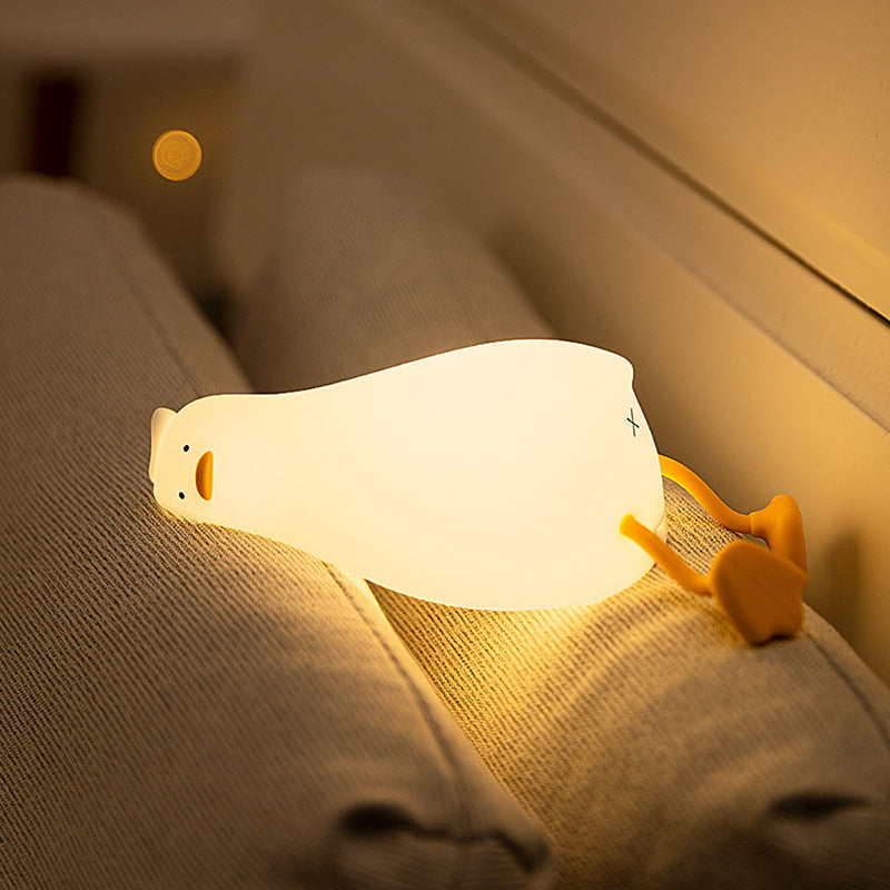 Contemporary Creative Duck Silicone LED Table Lamp for Living Room