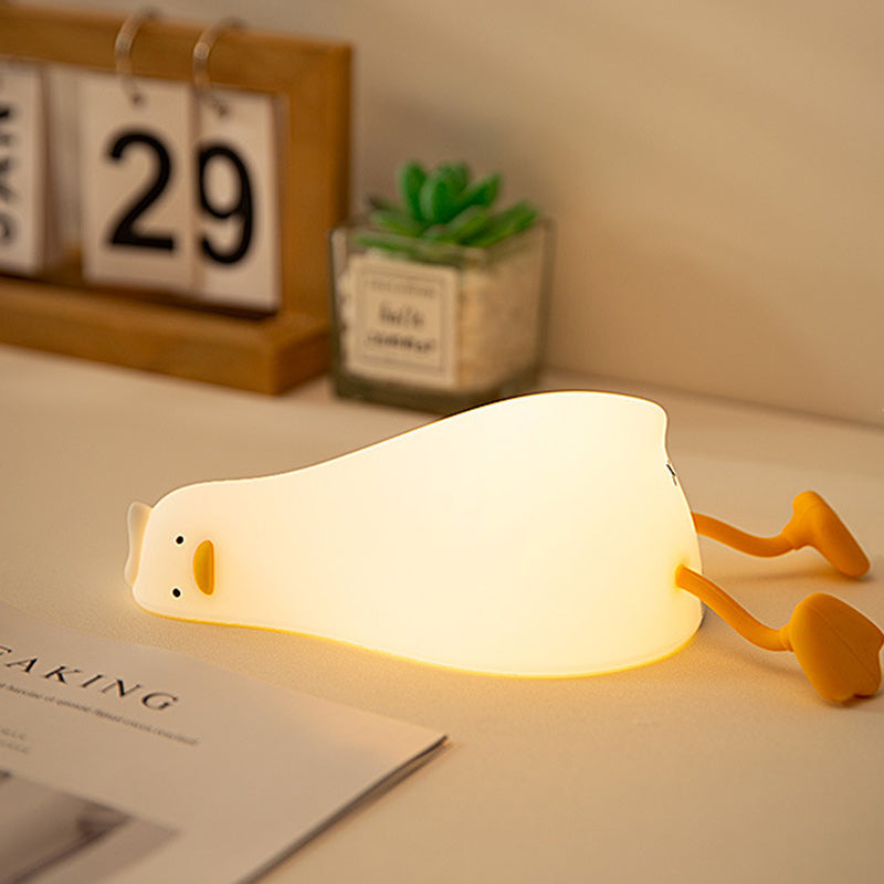 Contemporary Creative Duck Silicone LED Table Lamp for Living Room