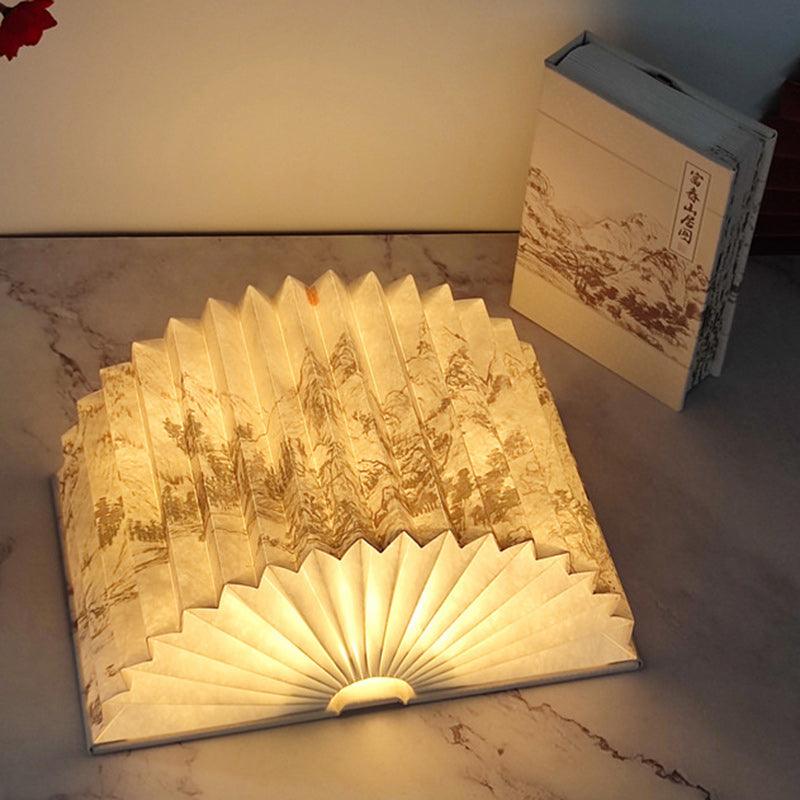 Contemporary Creative Foldable Book-Shaped LED Desk Lamp