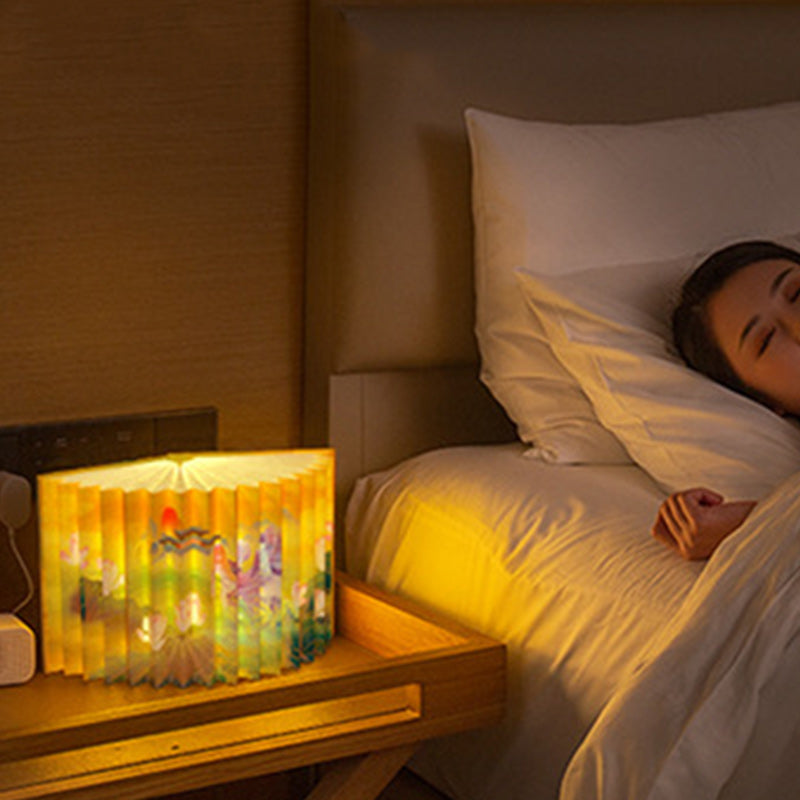 Contemporary Creative Foldable Book-Shaped LED Desk Lamp