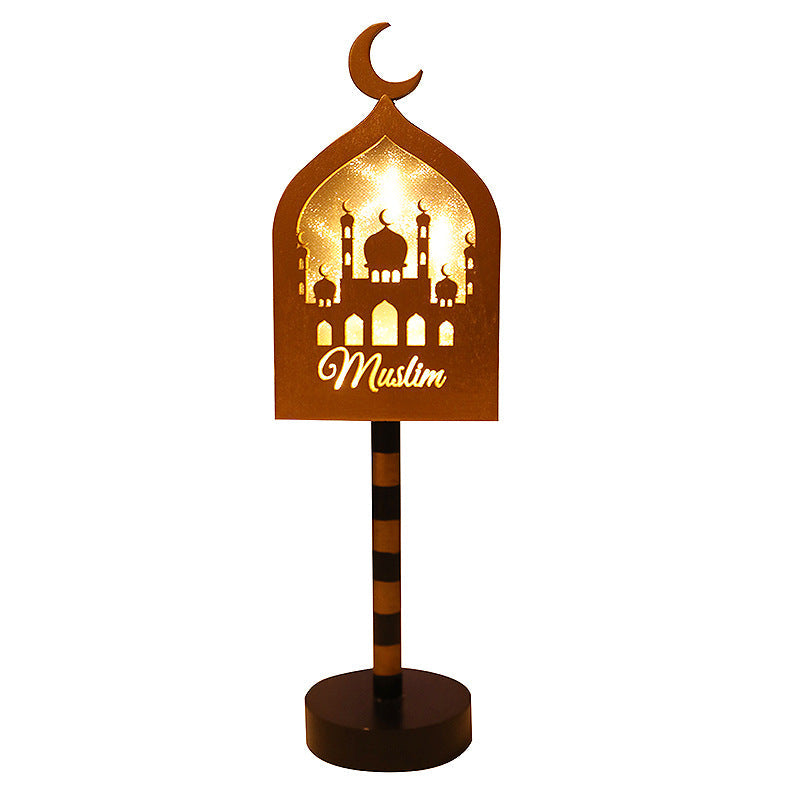 Contemporary Creative Battery Decorative Moon Star LED Table Lamp for Bedroom