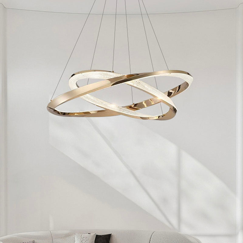 Gold Multi-layer Ring Chandelier