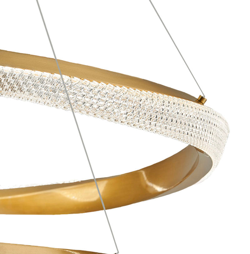 Gold Multi-layer Ring Chandelier