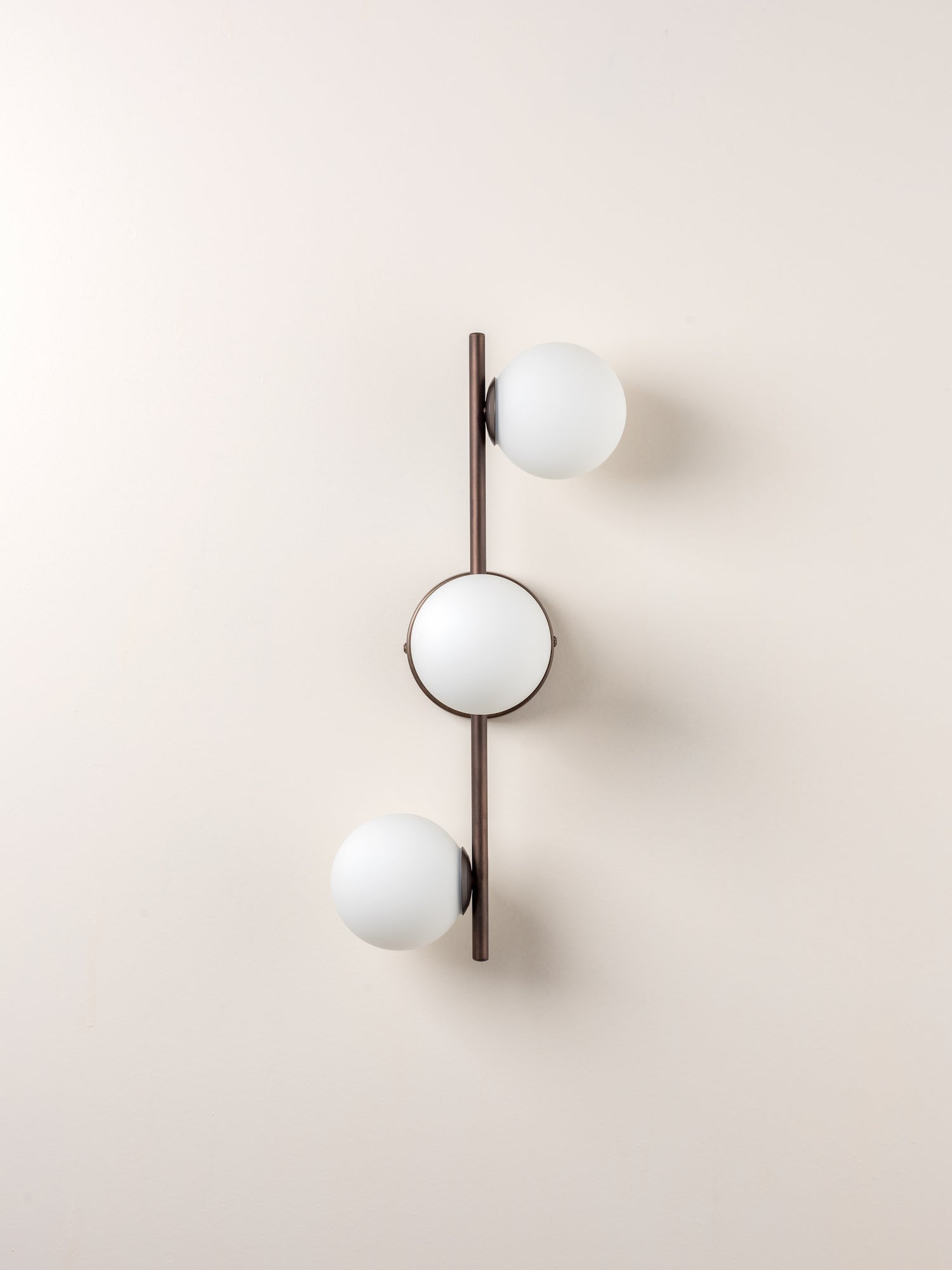 Coro - 3 light bronze and opal ceiling / wall