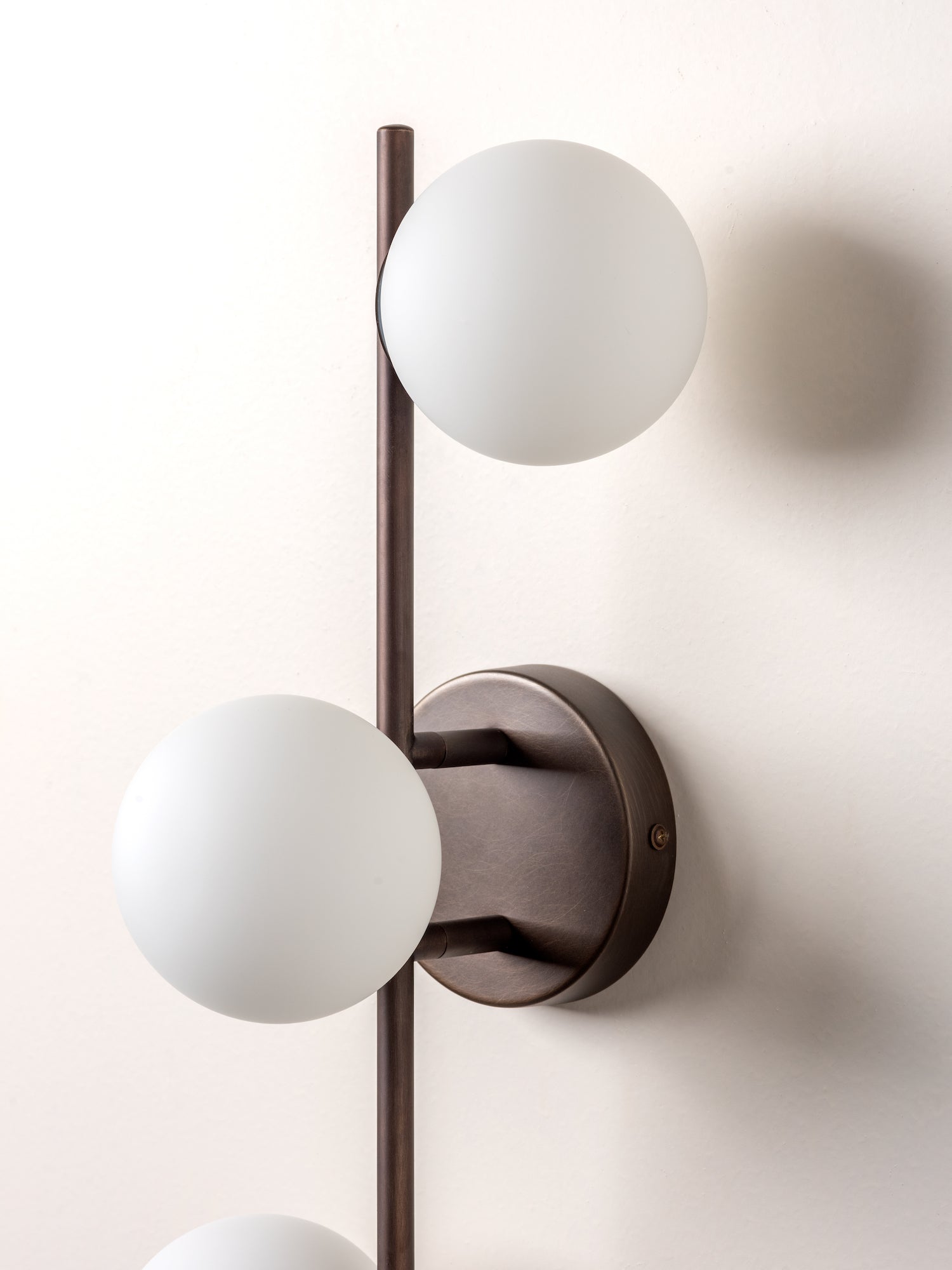 Coro - 3 light bronze and opal ceiling / wall