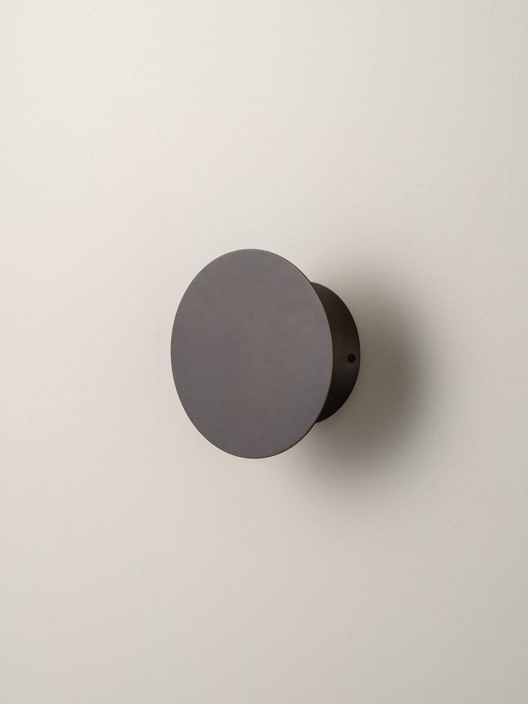 Santi - LED adjustable bronze disc wall light