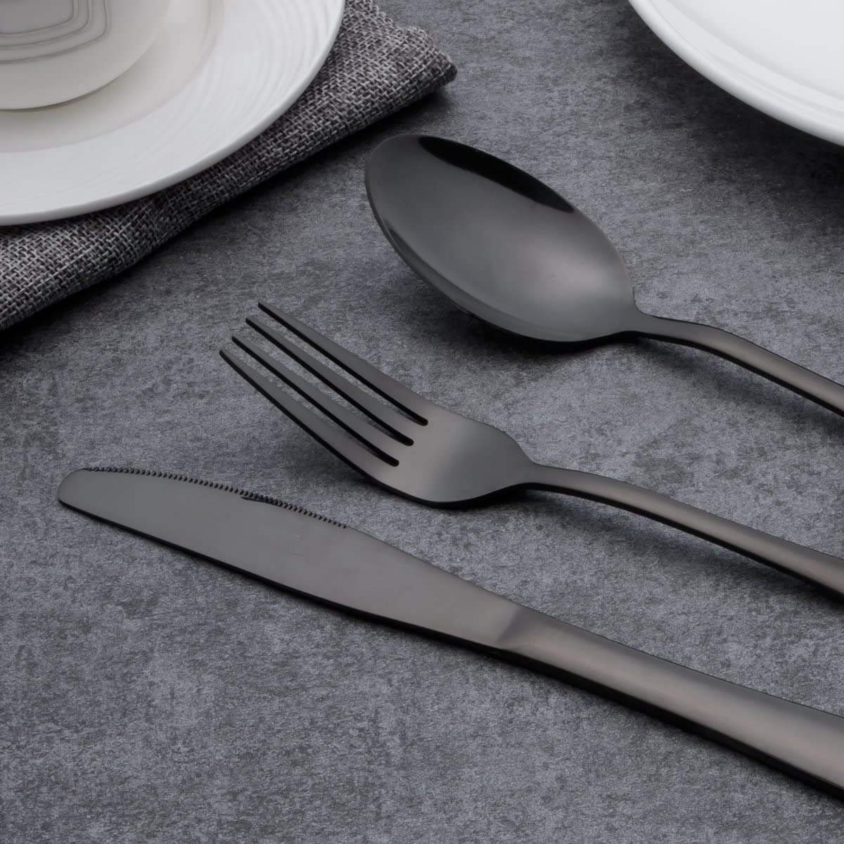 Merida Black Cutlery Set