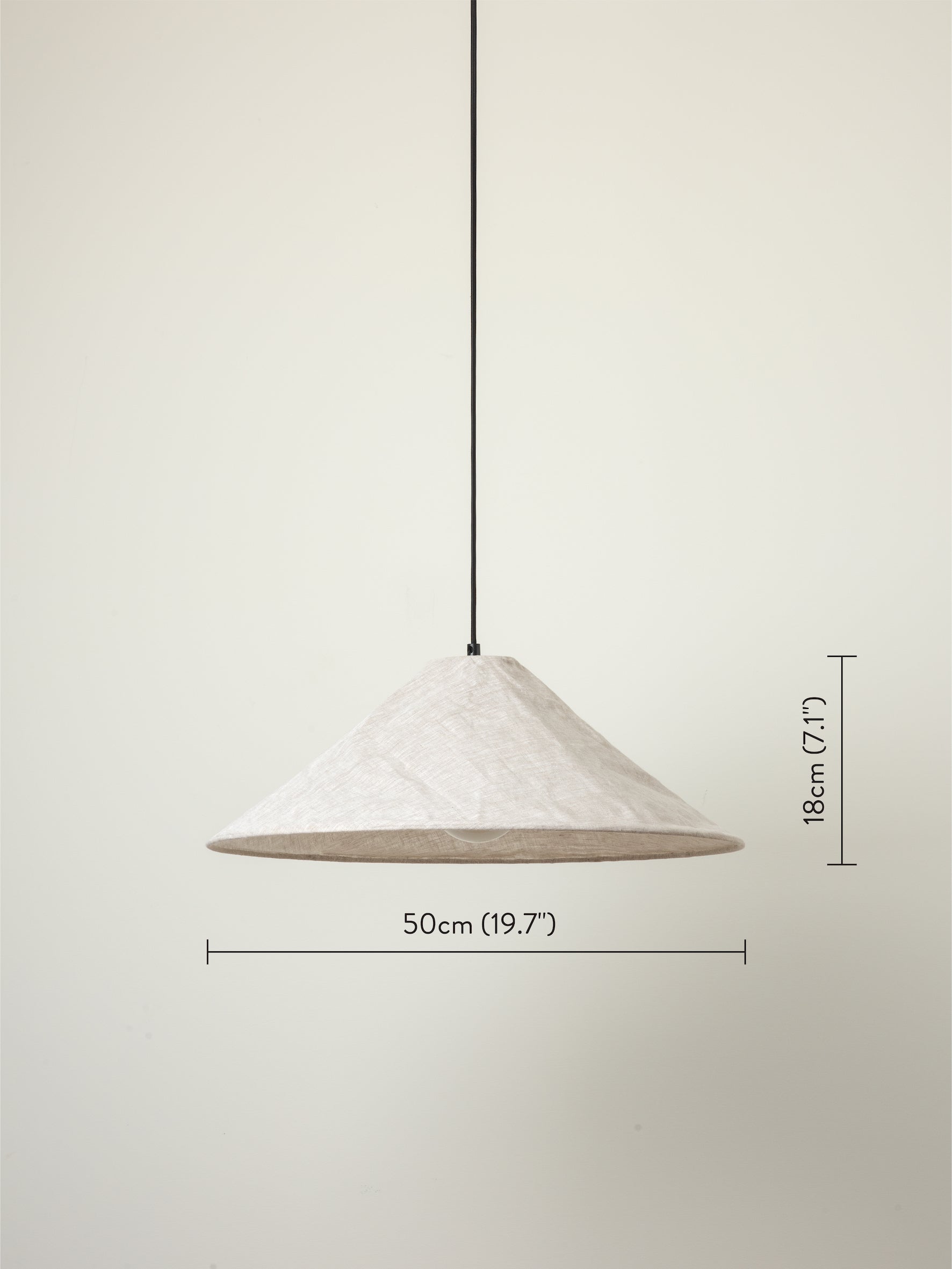 Siya - collapsible large linen shade