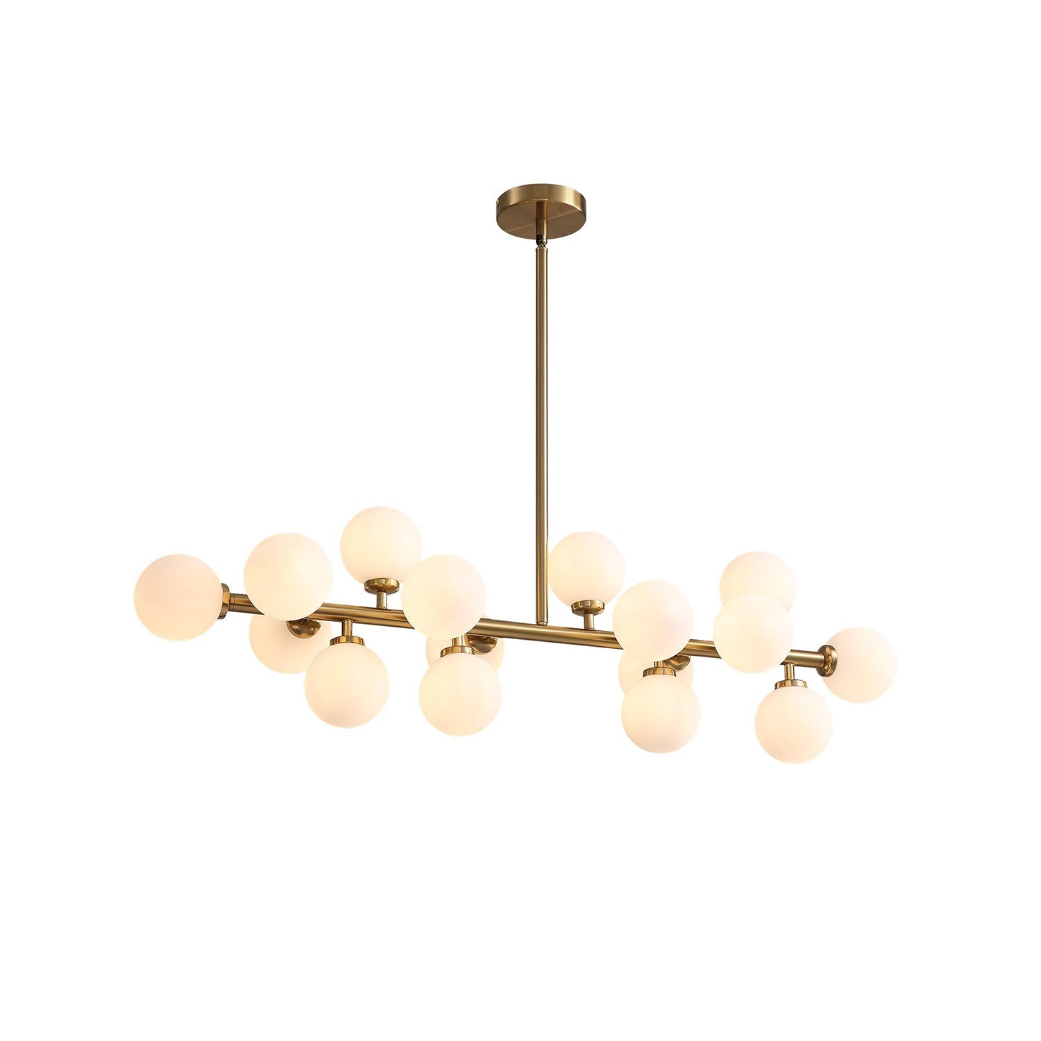 Glass Globes Linear Chandelier