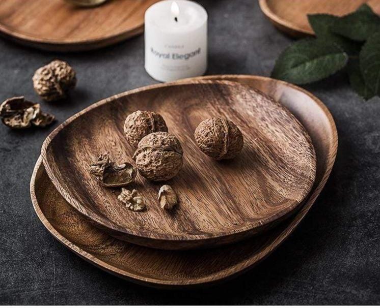 Acacia Wood Serving Trays