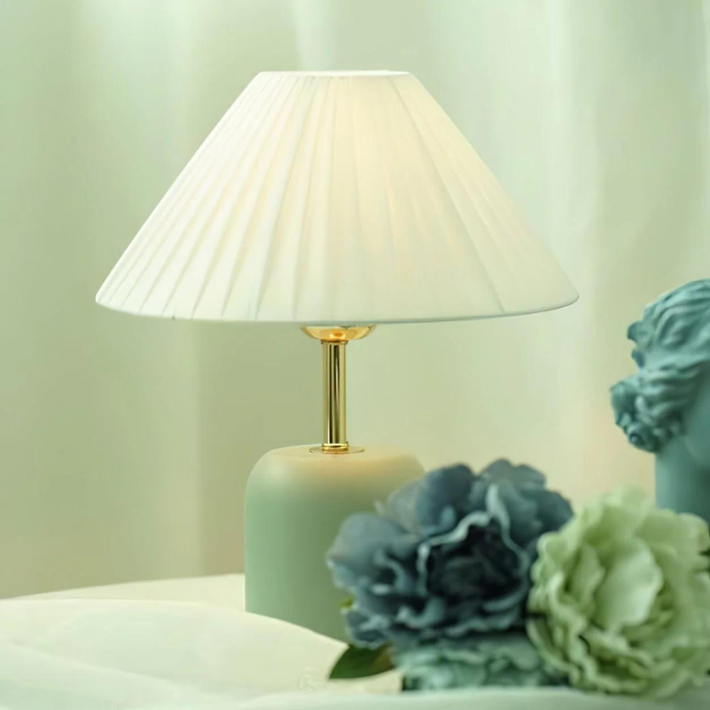 Table Lamp with Fabric Shade