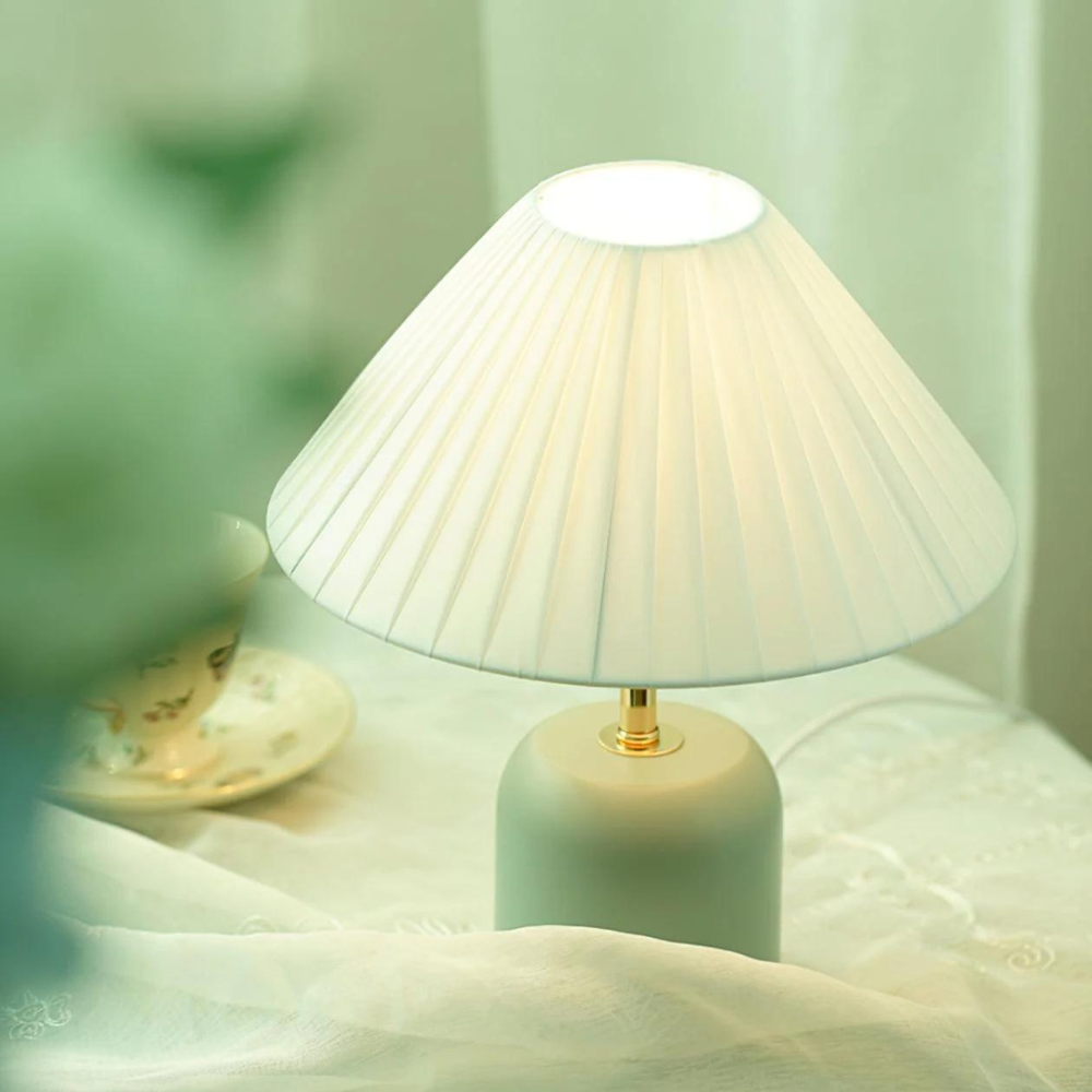 Table Lamp with Fabric Shade