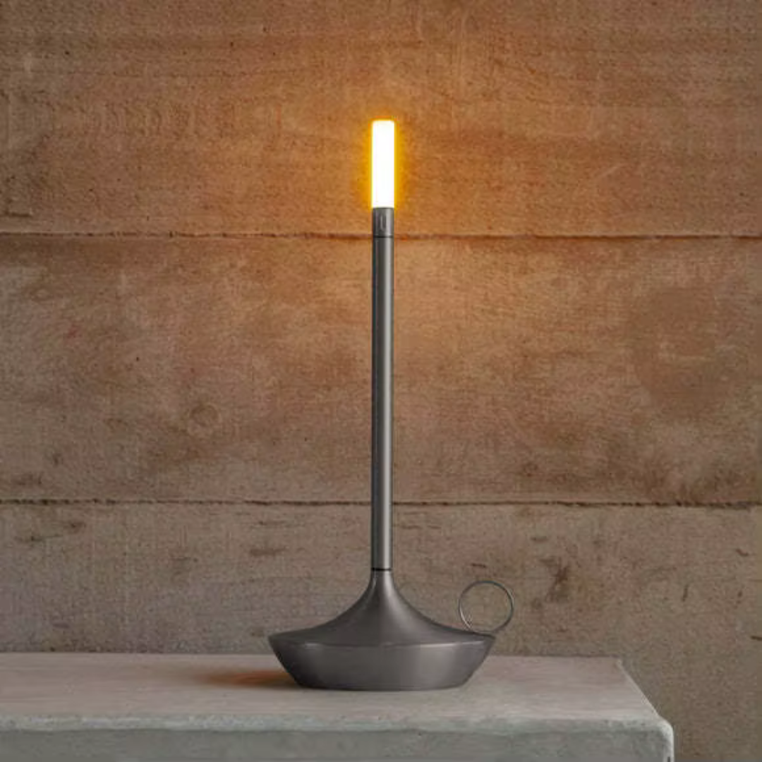 Gray Atmospheric Table Lamp