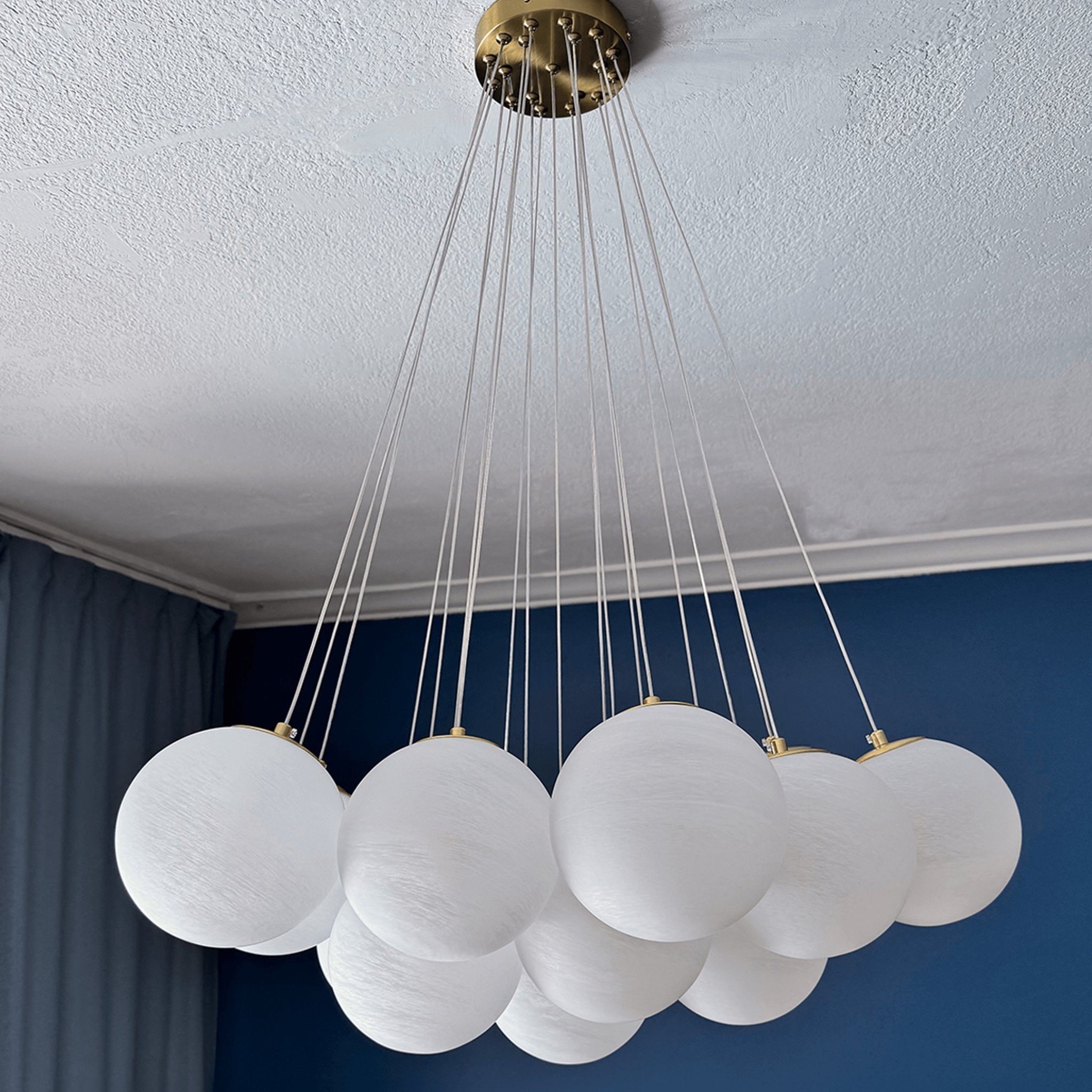 White Blurred Bubbles Chandelier