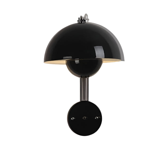 Black Nordic Mushroom Wall Lamp