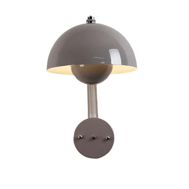 Gray Nordic Mushroom Wall Lamp