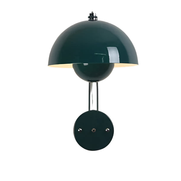 Green Nordic Mushroom Wall Lamp