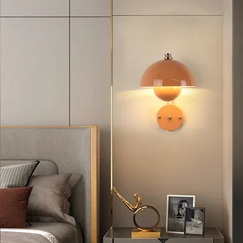 Yellow Nordic Mushroom Wall Lamp