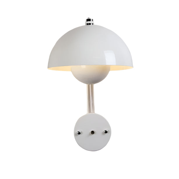 White Nordic Mushroom Wall Lamp