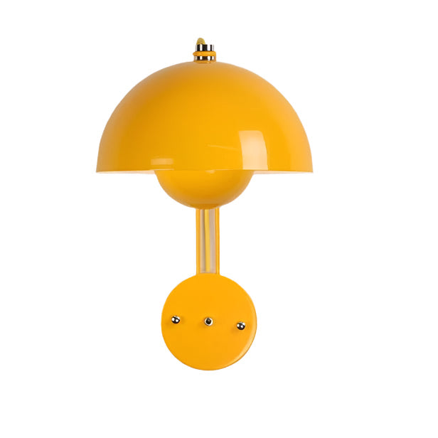 Yellow Nordic Mushroom Wall Lamp