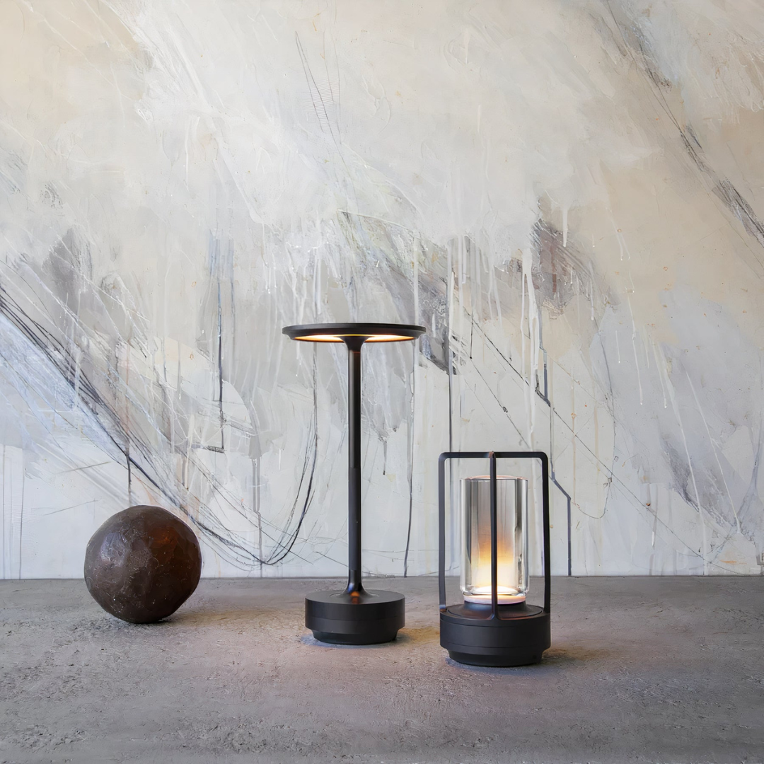 Black Atmospheric Table Lamp