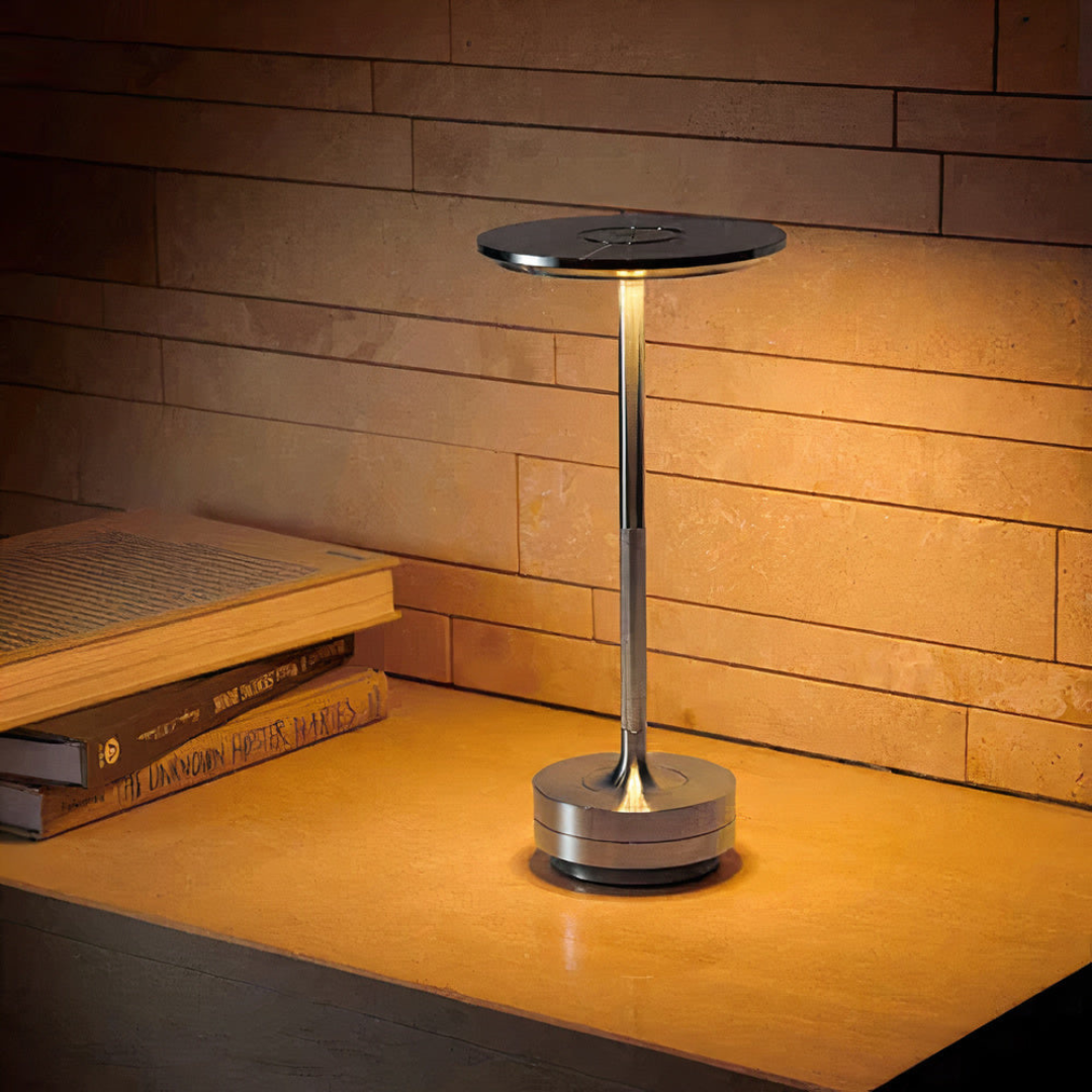 Silver Atmospheric Table Lamp